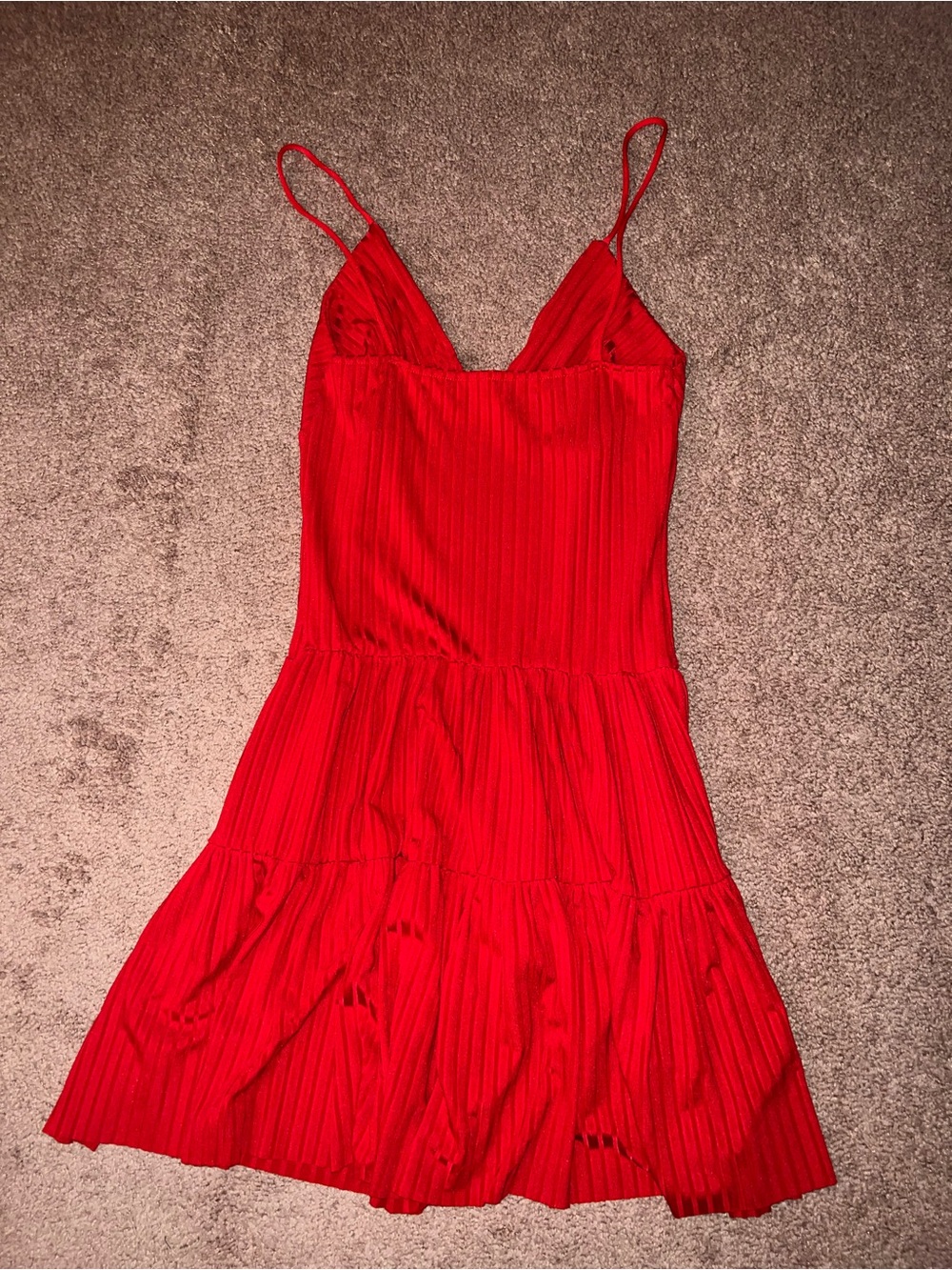 Red Ruffle Sundress - Picture 4 of 4
